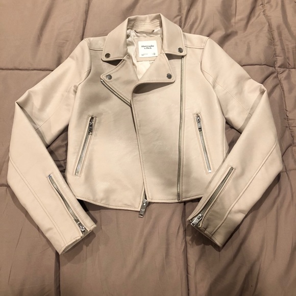 abercrombie faux leather jacket